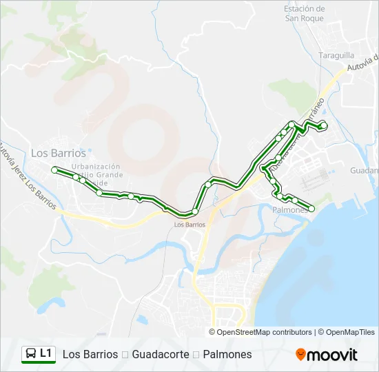 L1 Bus Line Map