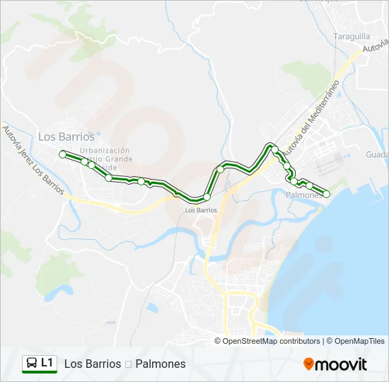L1 Bus Line Map