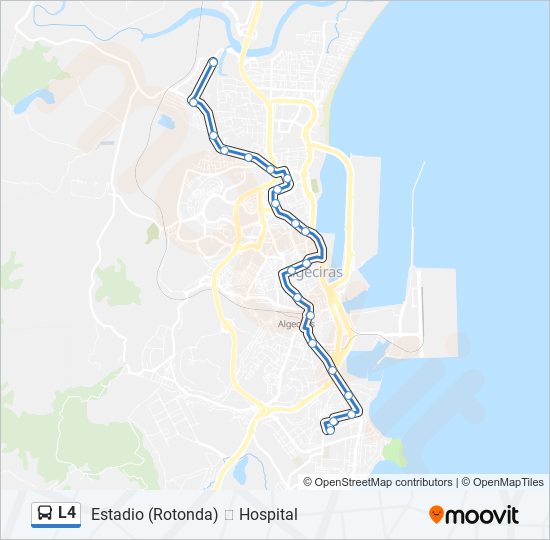 L4 bus Mapa de línia