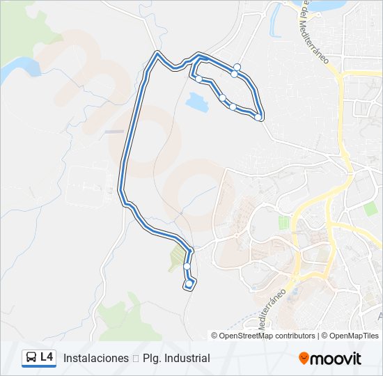 L4 bus Mapa de línia