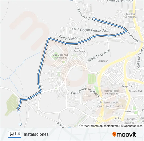 L4 Bus Line Map