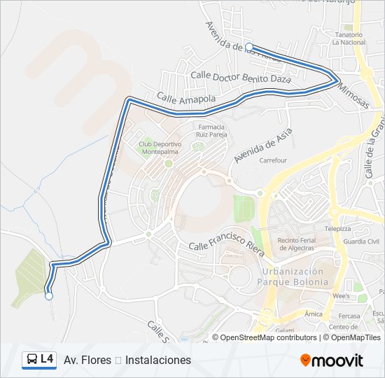 L4 bus Line Map