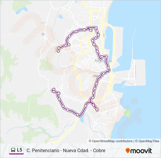 L5 Bus Line Map