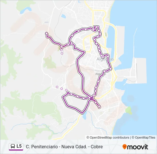 L5 Bus Line Map