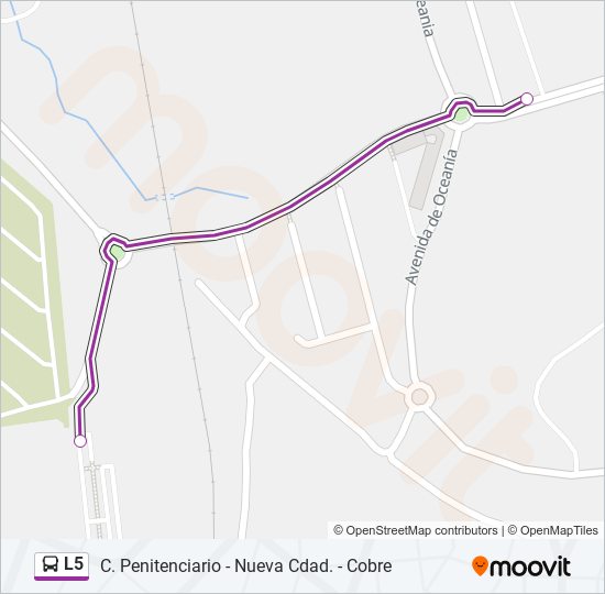 L5 bus Line Map