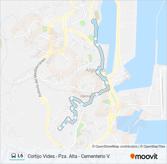 L6 bus Line Map