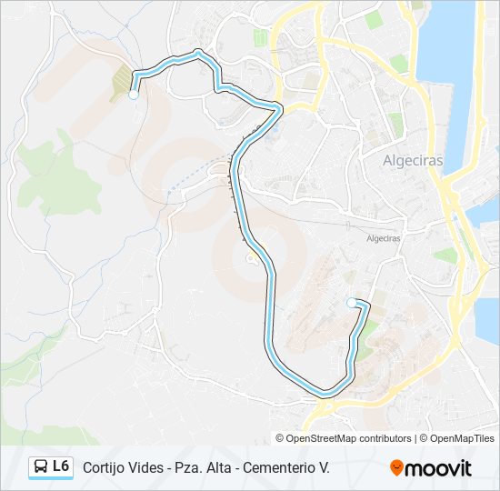 L6 bus Line Map