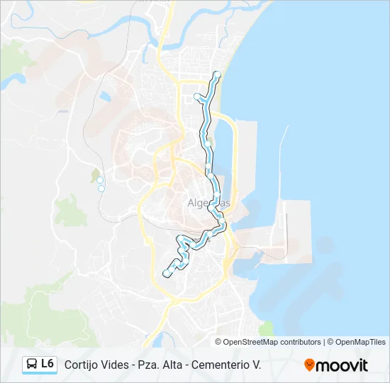 L6 Bus Line Map