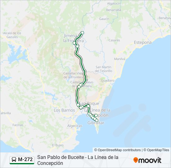 M-272 bus Line Map