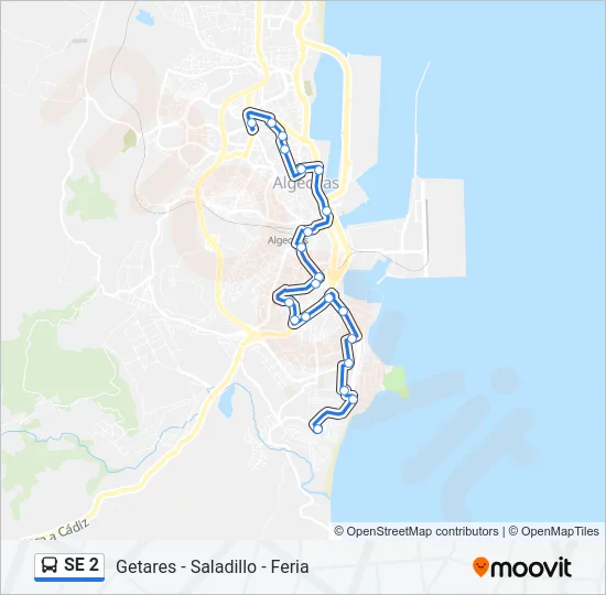 SE 2 Bus Line Map