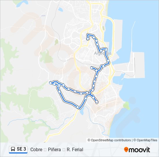 SE 3 bus Mapa de línia