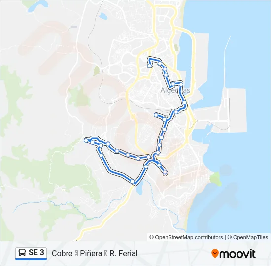 SE 3 Bus Line Map