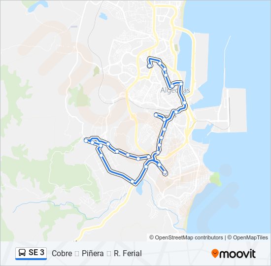 SE 3 bus Line Map