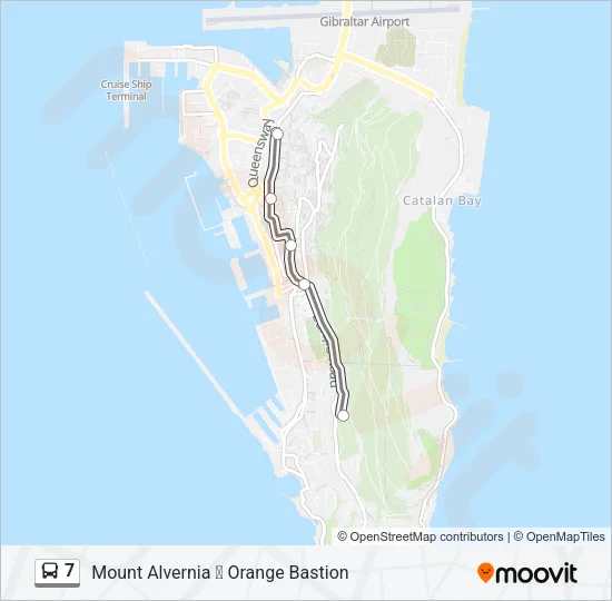 7 Bus Line Map