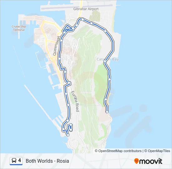 4 Bus Line Map