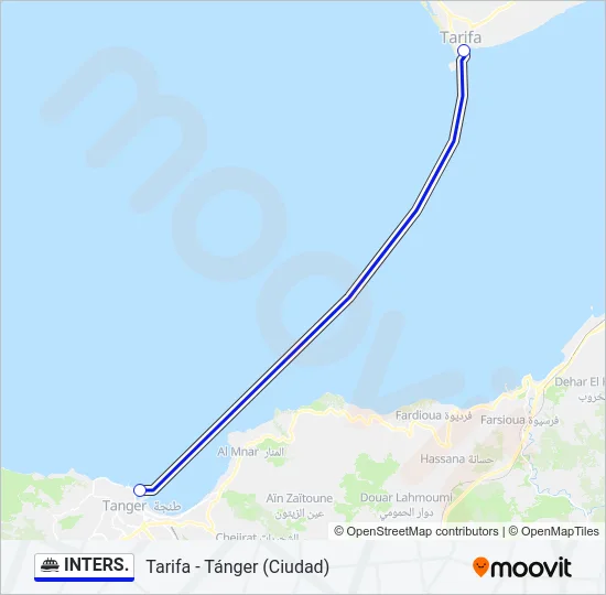 INTERS. Ferry Line Map