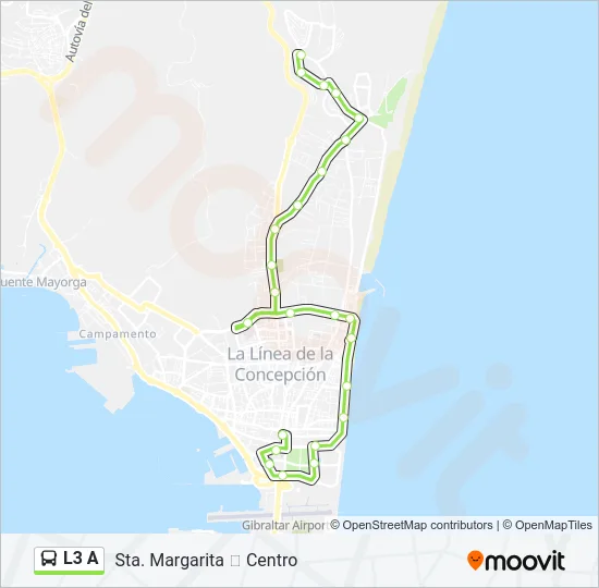 L3 A Bus Line Map