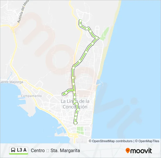 L3 A Bus Line Map