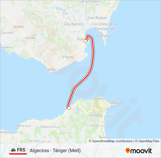FRS Ferry Line Map