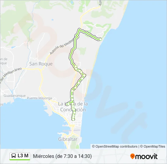 L3 M Bus Line Map