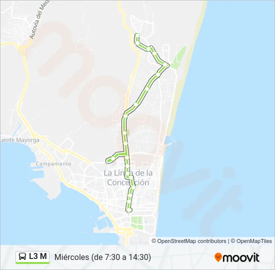 L3 M Bus Line Map