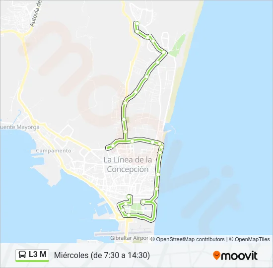 L3 M Bus Line Map
