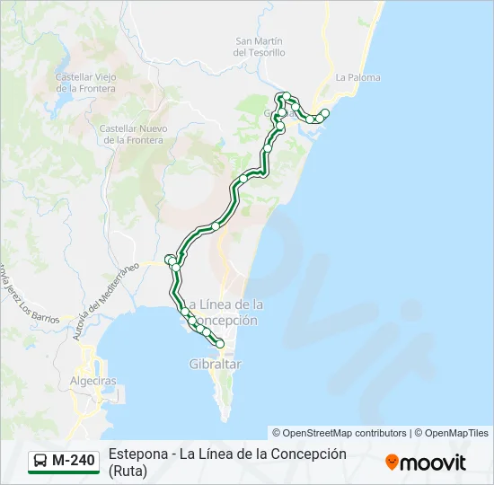 M-240  Line Map
