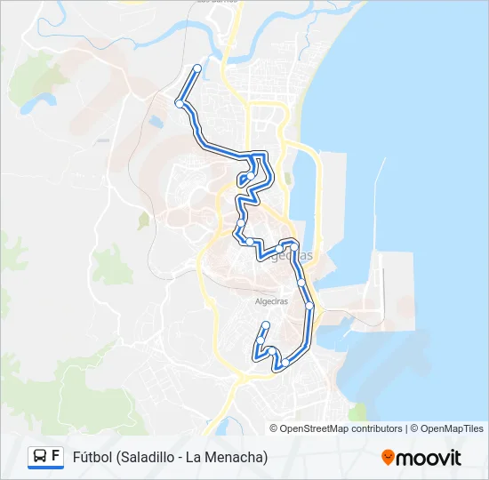 F Bus Line Map