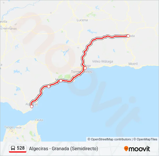 528 Bus Line Map