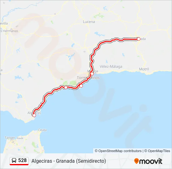 528 Bus Line Map