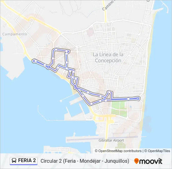 FERIA 2 Bus Line Map