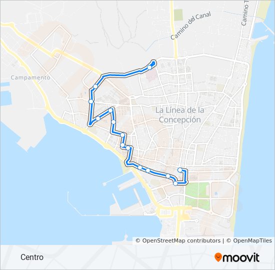 Mapa de LC-2 de autobús Mapa de LC-2 de autobús
