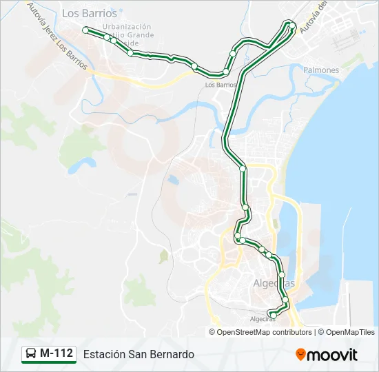 M-112 Bus Line Map