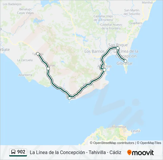 902 Bus Line Map