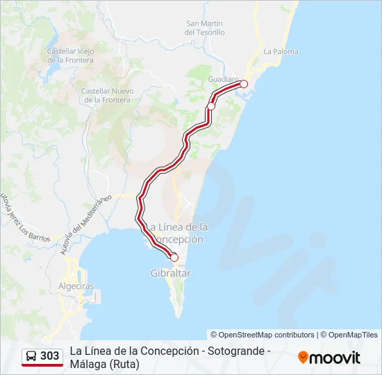 303  Line Map