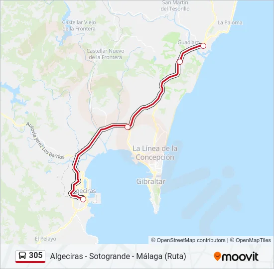 305  Line Map
