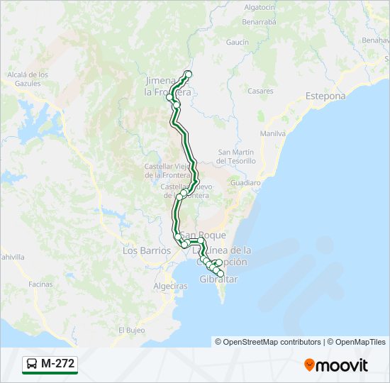 M-272 bus Line Map