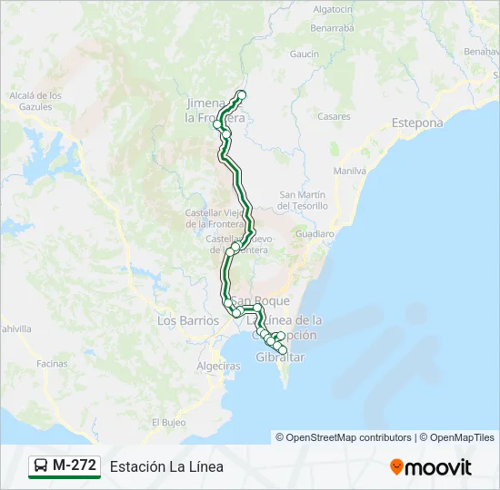 M-272 Bus Line Map