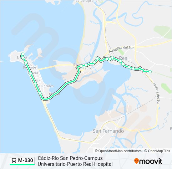 Mapa de M-030 de 