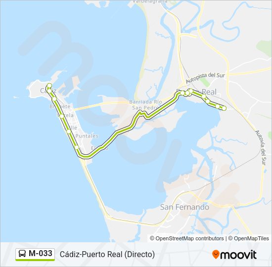 Mapa de M-033 de 