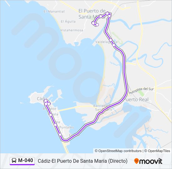Mapa de M-040 de 
