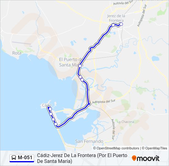 Mapa de M-051 de 