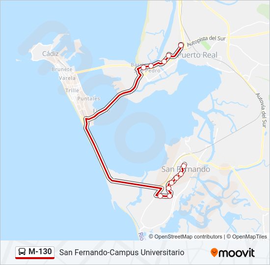 Mapa de M-130 de 