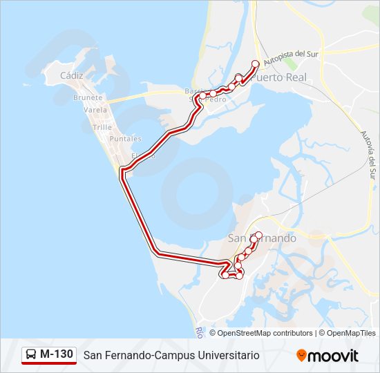 Mapa de M-130 de 