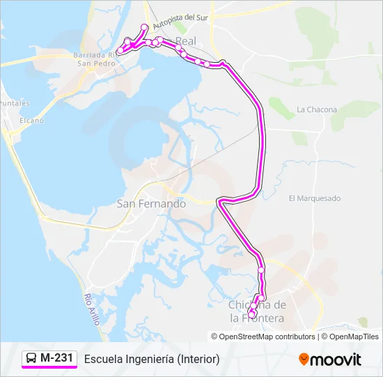 M-231  Line Map