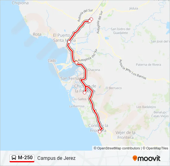 M-250  Line Map