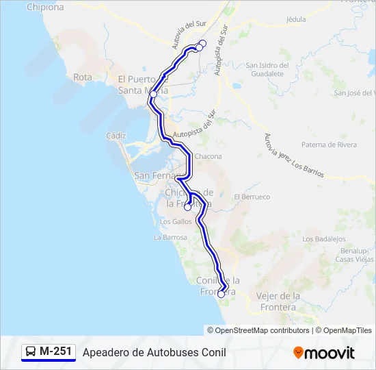 M-251  Line Map