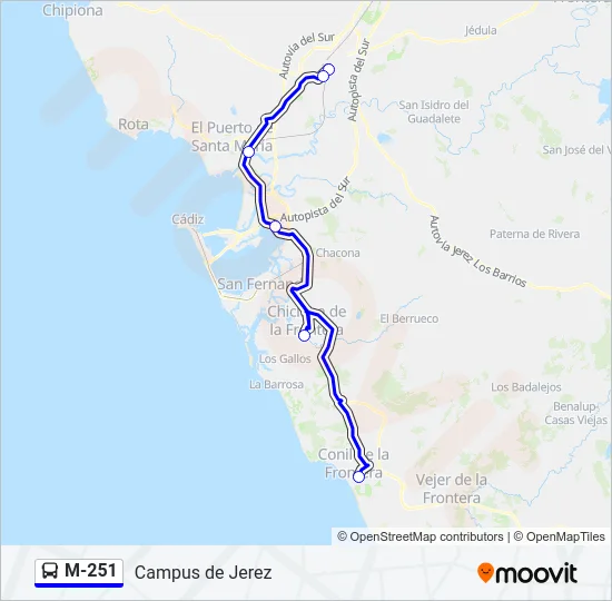 M-251  Line Map