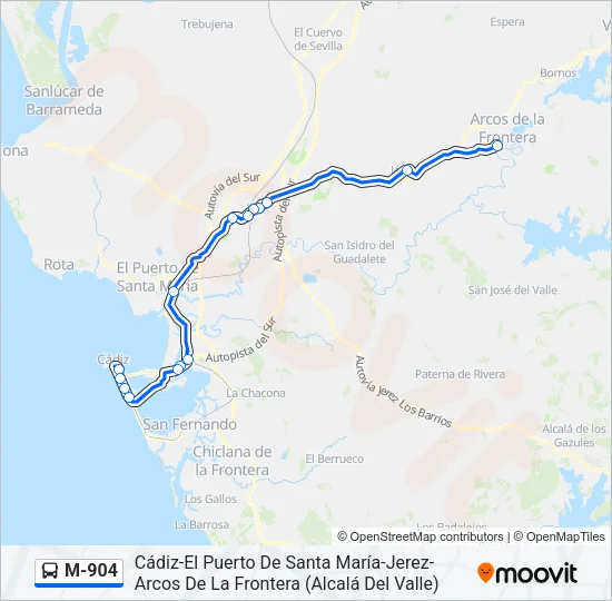 M-904  Line Map