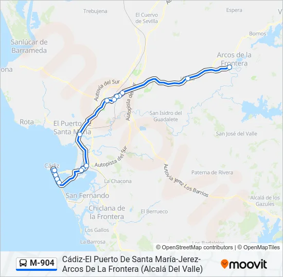 M-904  Line Map